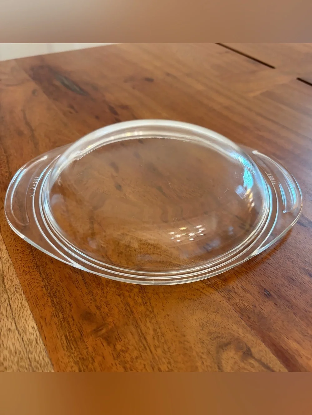 Vintage Pyrex 682-C-14 Clear Glass Casserole LID For 1 Quart Round Dish 6” Inner